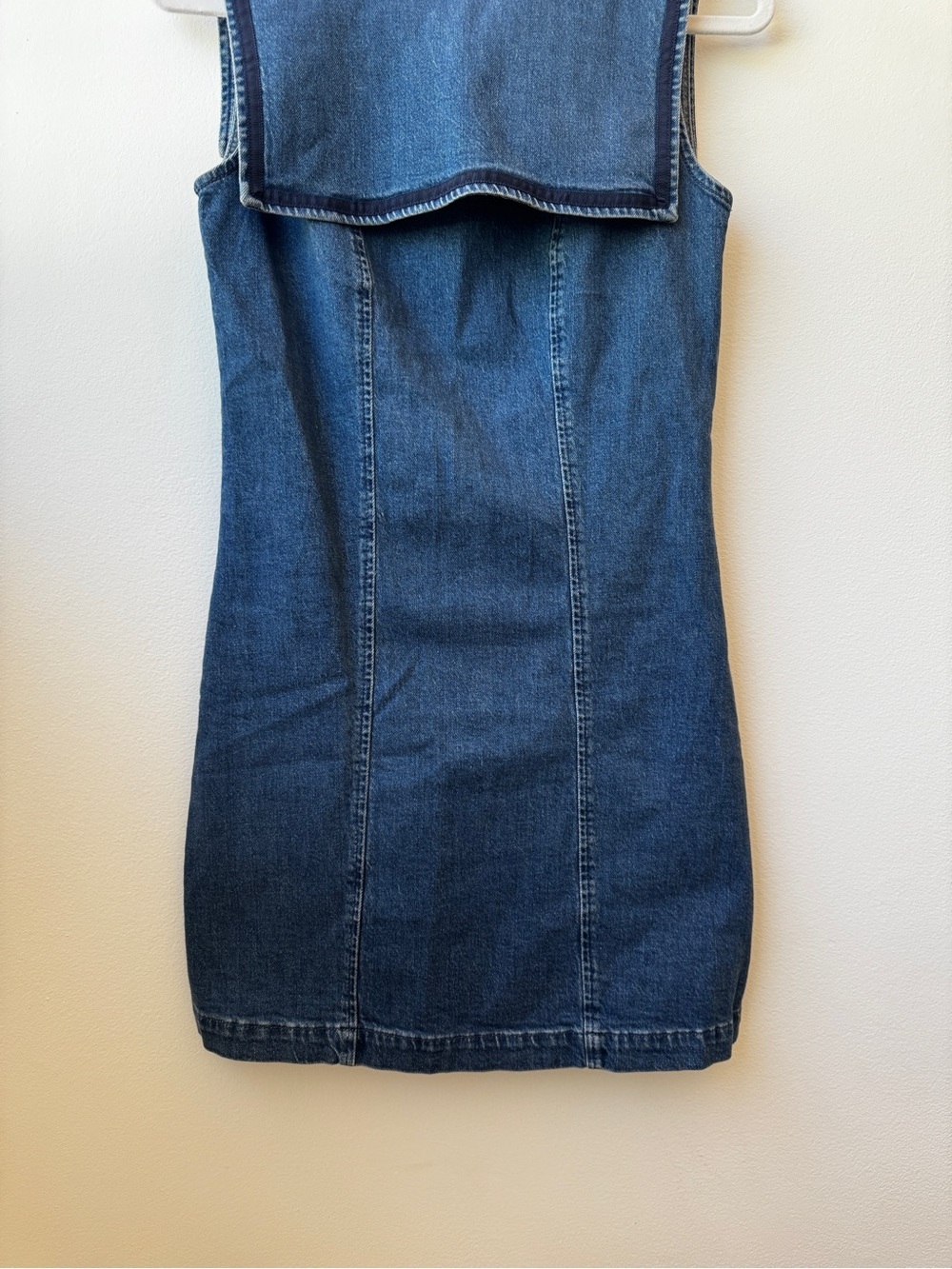 Gap × DÔEN Denim Sailor Mini Dress NEW - Picture 4 of 11
